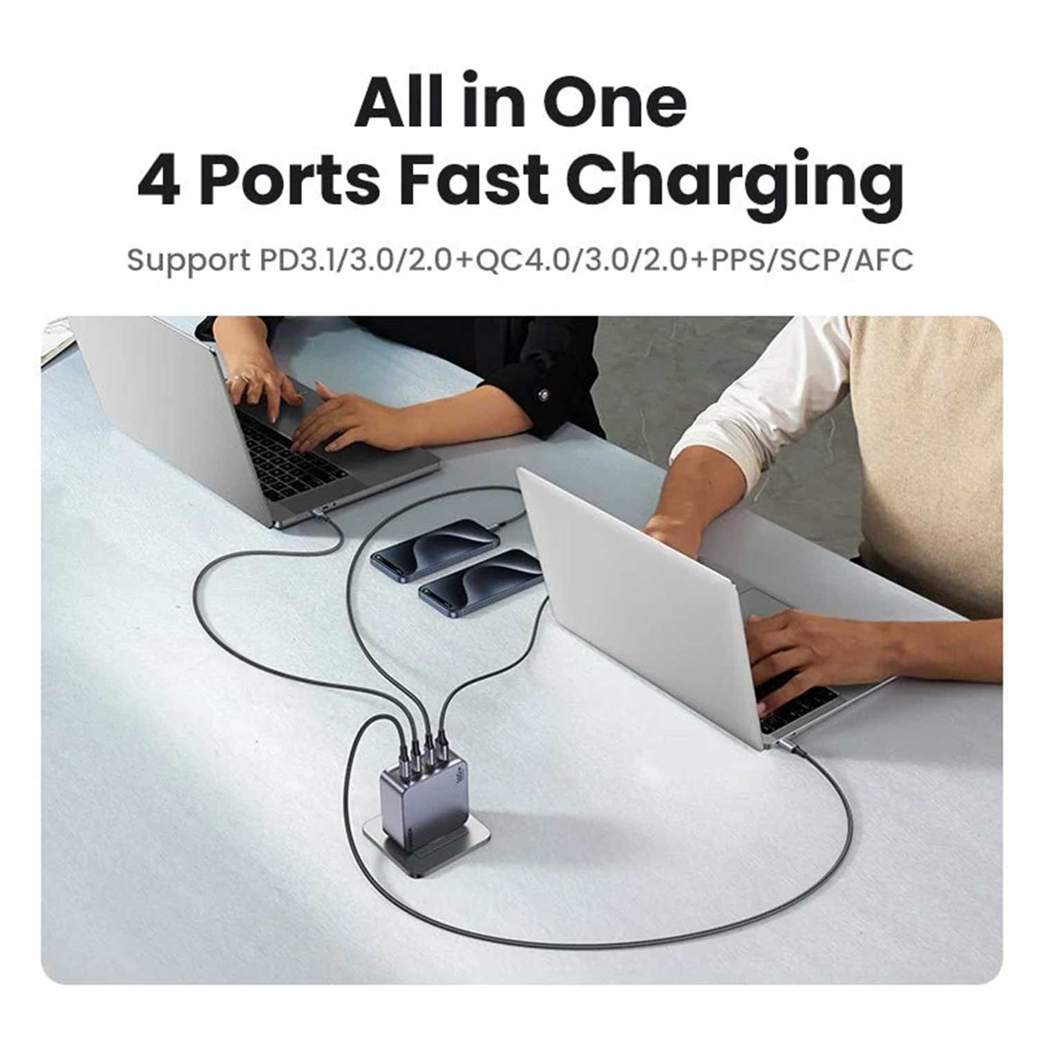 Power adapter UGREEN X763 Nexode Pro GaN Fast Charging PD 4 Ports GR 25877 160W — 3