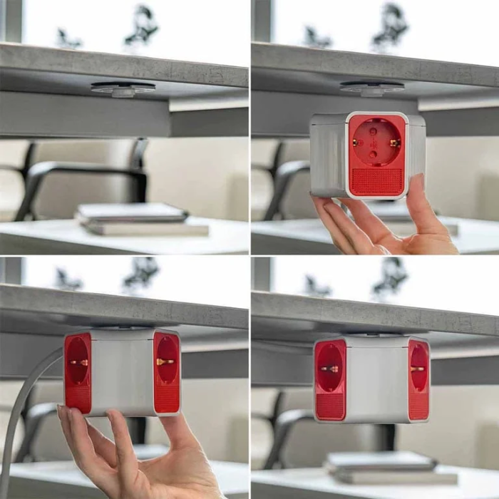 Muhler Portable Multiple Socket with 3-way Shuttered Outlets and 2-way USB-A and USB-C 1006118 — 6