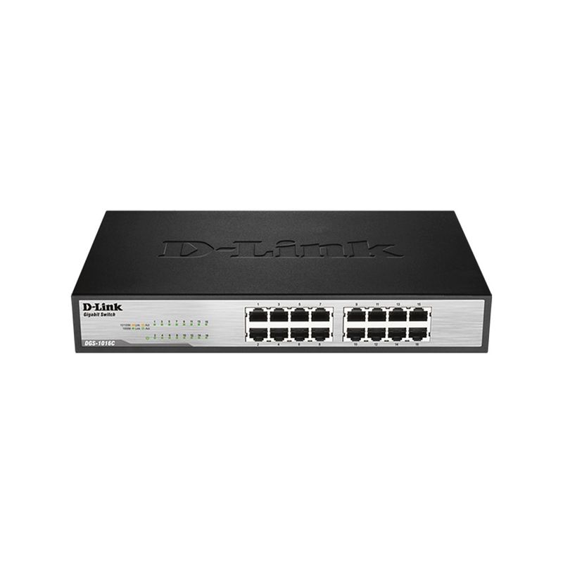 D-link DES-1016C D 10 100 16 port steel case