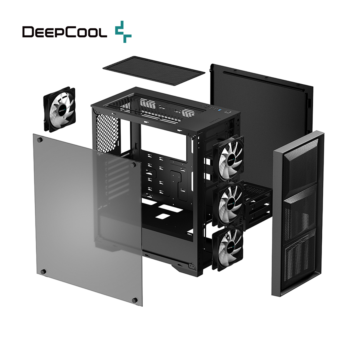 PC case DeepCool MATREXX 50 MESH RGB 4F MID Tower without power supply ATX — 7