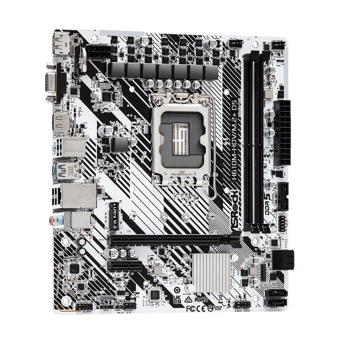 ASROCK H610M-HDV M2+ D5 S-1700 H610 VGA DVI HDMI 2xPCI-E 2DDR5 M2 SATA3 — 3