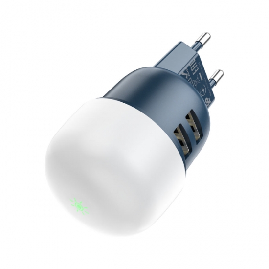 Hoco Sparkle Dual Port Night Light Charger C87A — 3