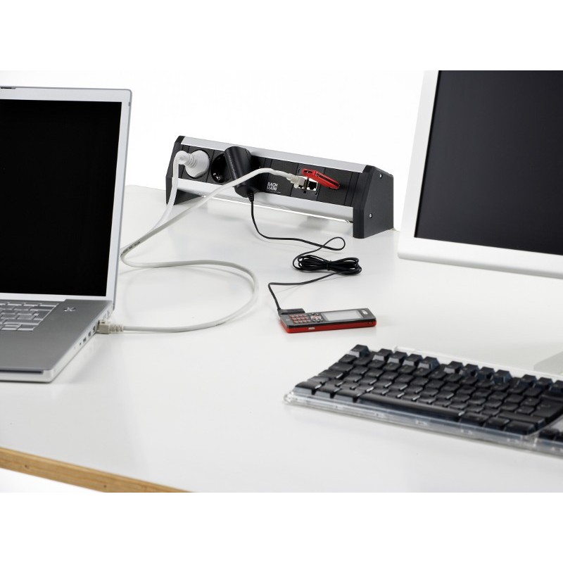 Bachmann DESK 1 1x Custom module 3x Power socket 902.000 — 2