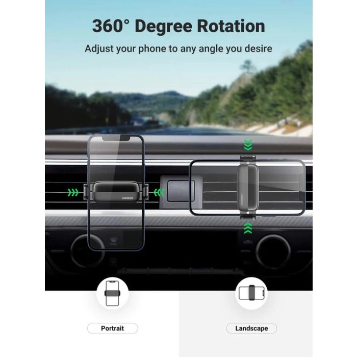 UGREEN Air Vent Aluminum Phone Holder PC+Aluminum alloy 10422 — 5