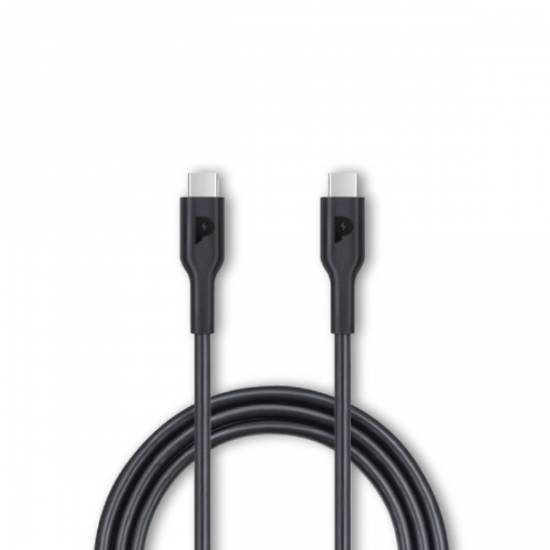 Powerology Cable USB-C to USB-C Cable PD 100W PWCTC1M-BK — 3