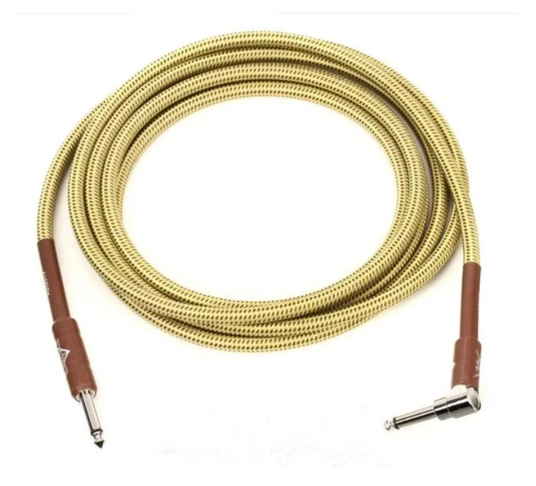 Fender Custom Shop 10 Instrument Cable Angled Tweed — 2