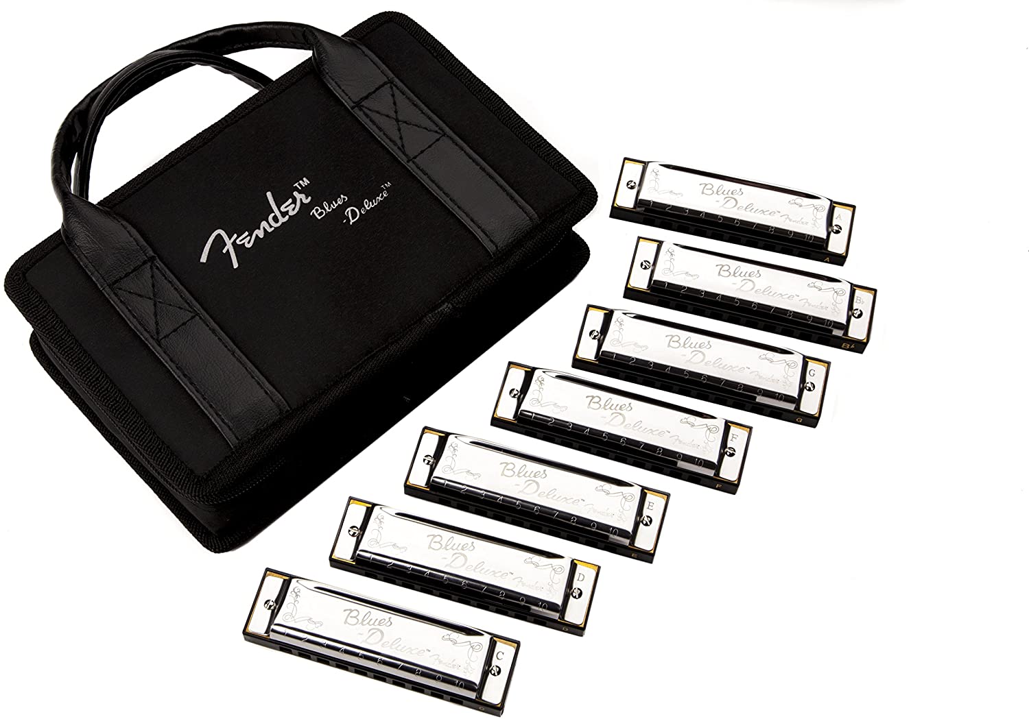 Fender Blues Deluxe Harmonica 7-Pack with Case — 4
