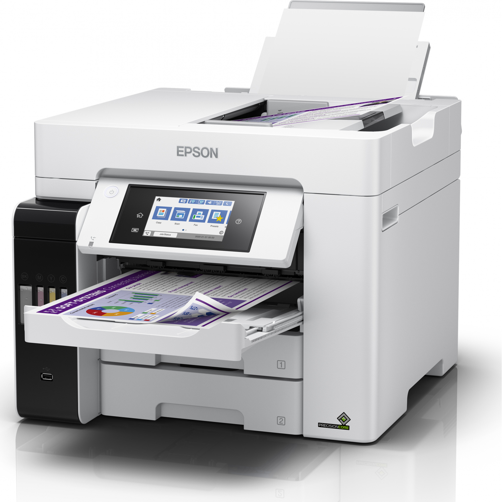 Epson L6580 EcoTank L6580A4 MF Colour Ink jet with Ink TankHigh performance printing Print Copy Scan FAX ADF — 3