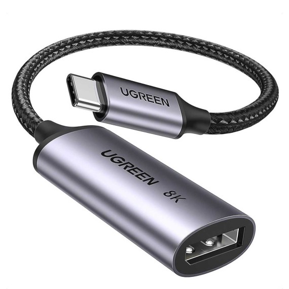 Cable adapter UGREEN USB-C to DisplayPort 1.4 8K 60Hz Braided 10cm 15575 — 2