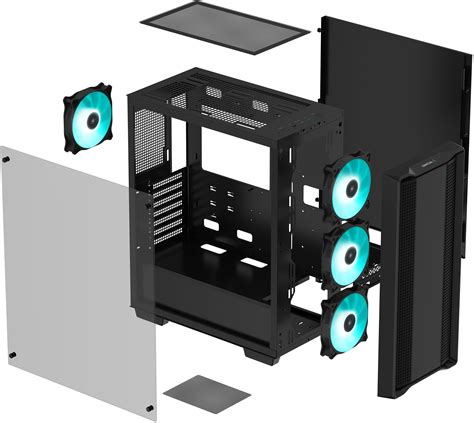 Computer case DeepCool CC560 MID Tower without power supply ATX — 8