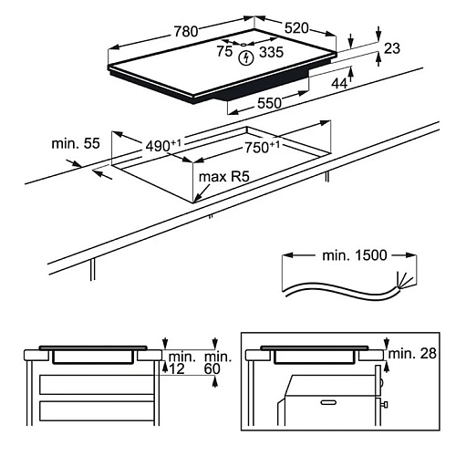 Built-in induction hob Electrolux EIS7548 — 6