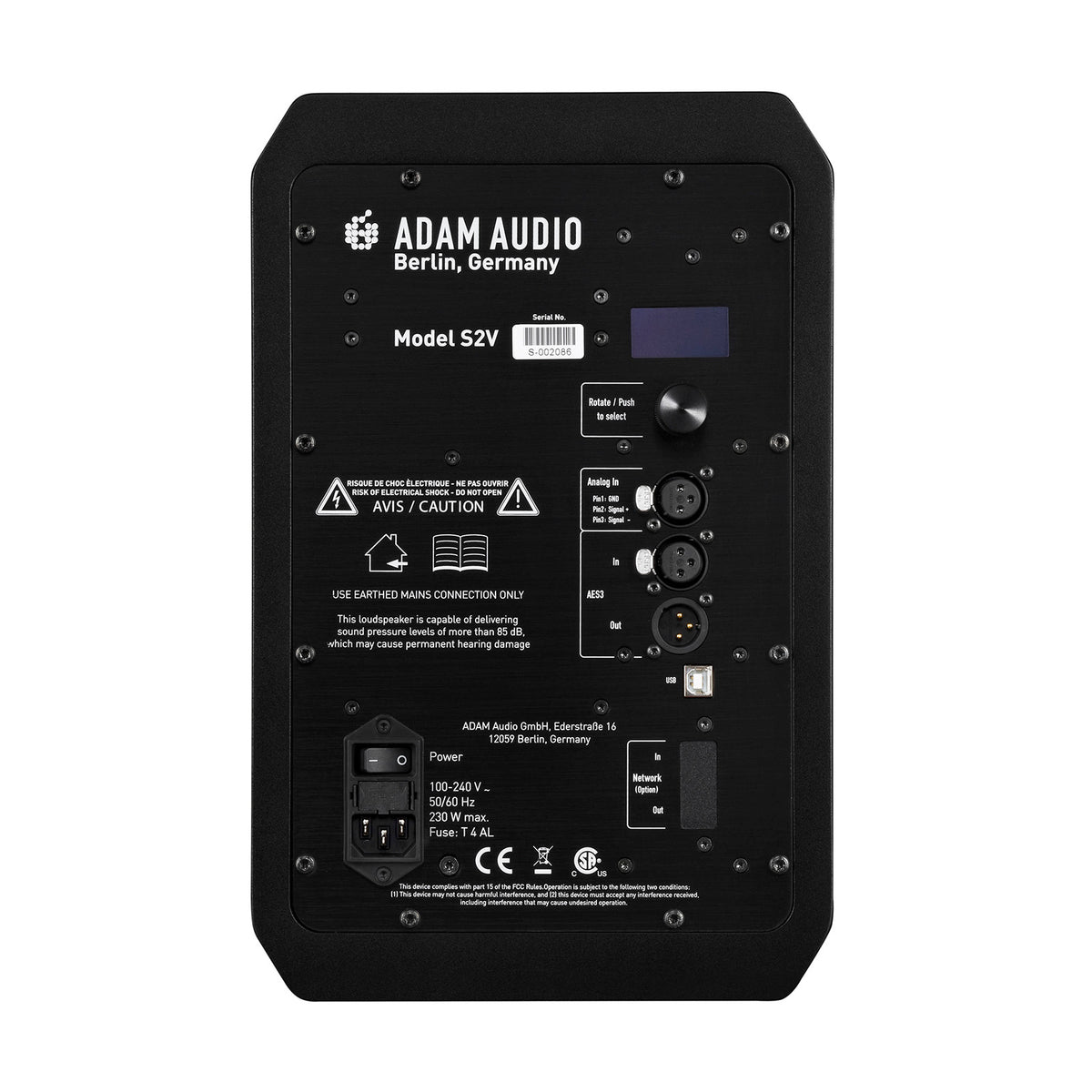 ADAM Audio S2V Professional Active Studio Monitor — 3