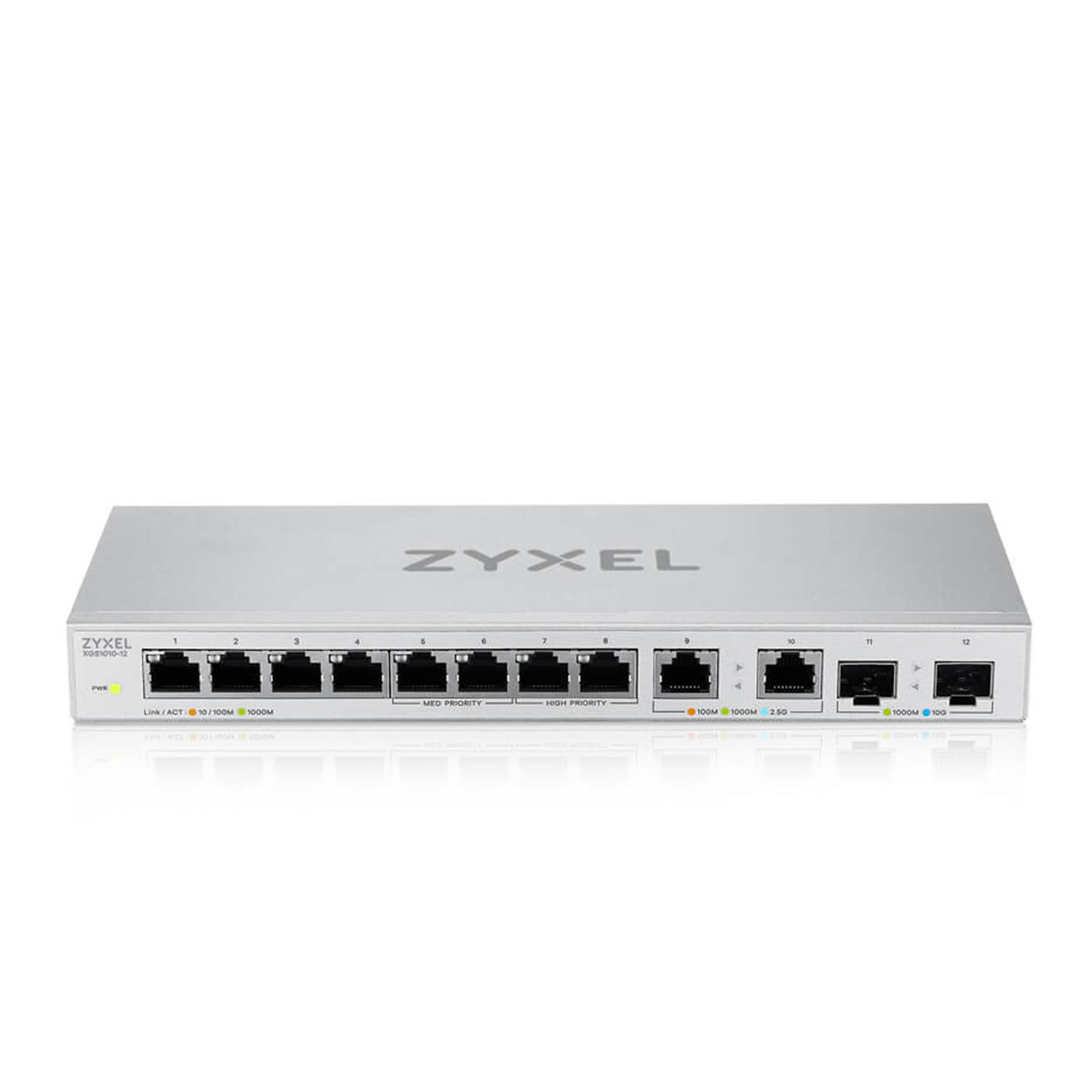 Network switch ZYXEL XGS-1010-12 Multi-Gigabit 8xRJ-45 2xRJ-45 2xSFP+ XGS-1010-12 — 3