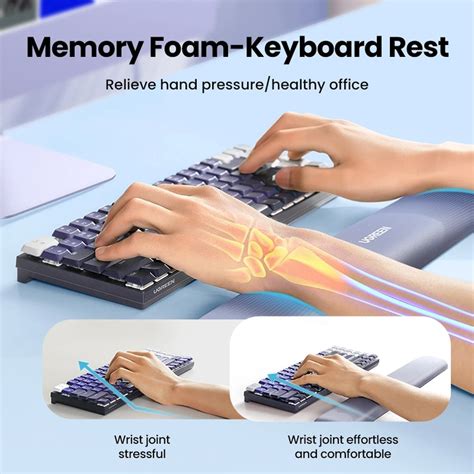 UGREEN Ergonomic Keyboard Wrist Rest L:435mm x W:70mm 25248 — 5
