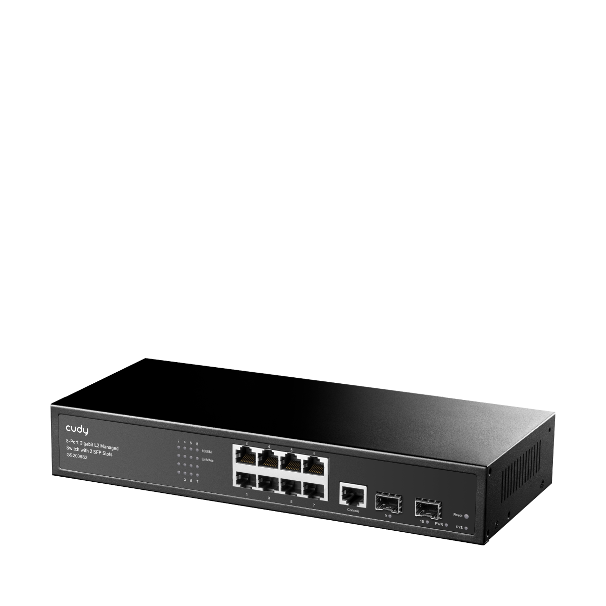 Управляемый гигабитный коммутатор Cudy GS2008S2, 8 × RJ45, 2 × SFP — 2