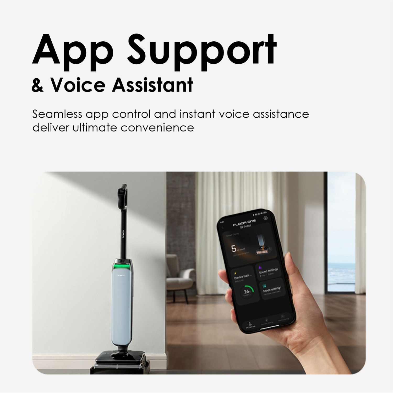 Vacuum cleaner wireless TINECO FLOOR ONE S9 ARTIST PRO FW2B0500RU — 3