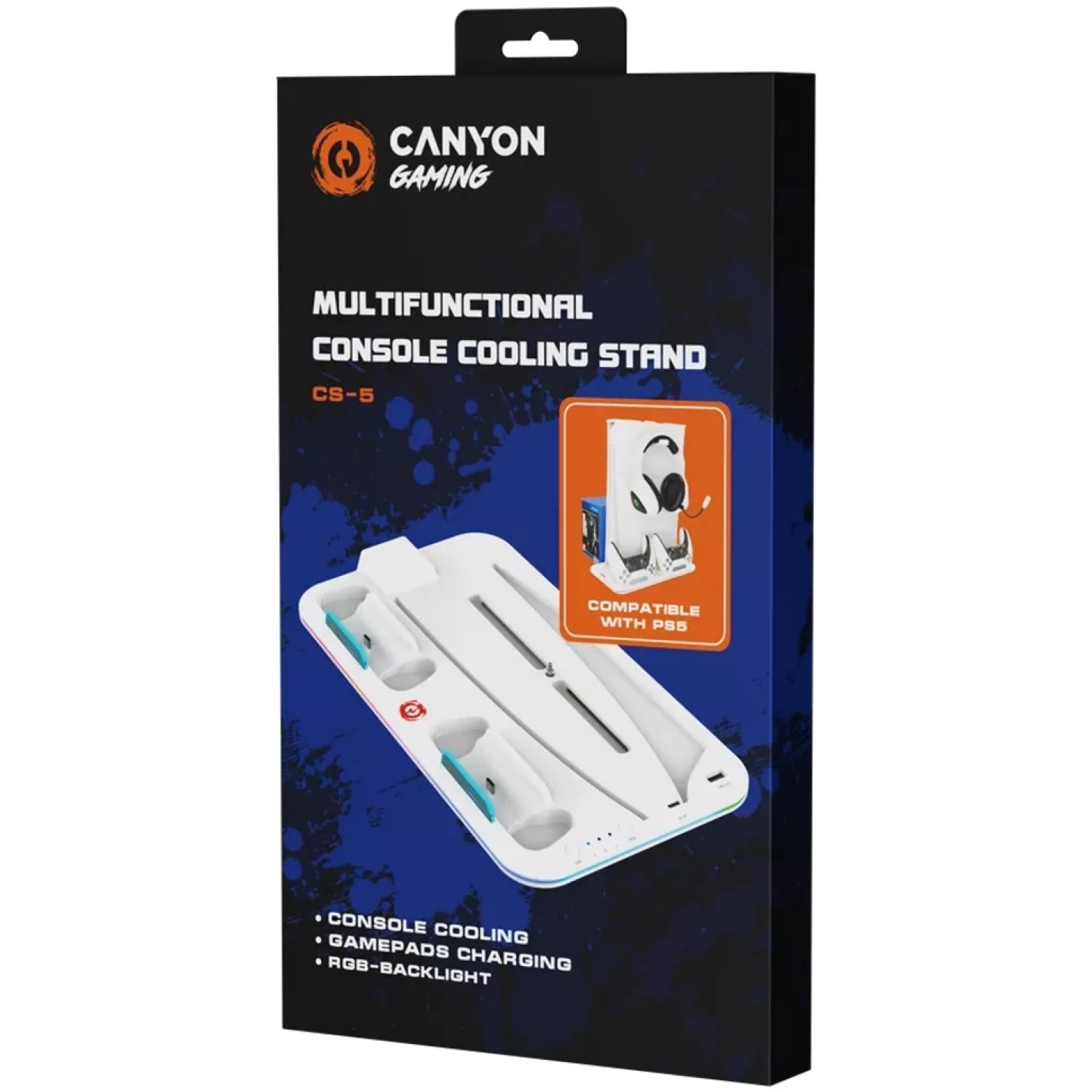 Cooling pad CANYON CS-PS5 PS and joysticks charger stand CND-CSPS5W — 4