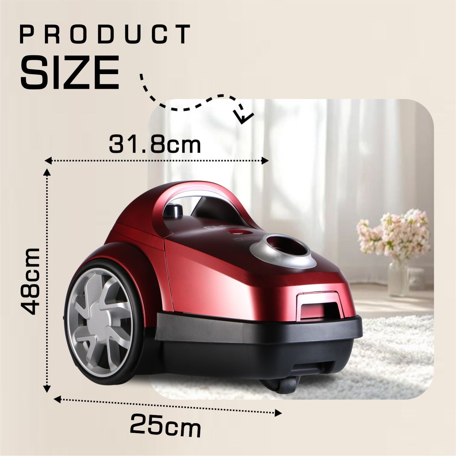 Vacuum cleaner BERG VC1569R — 5