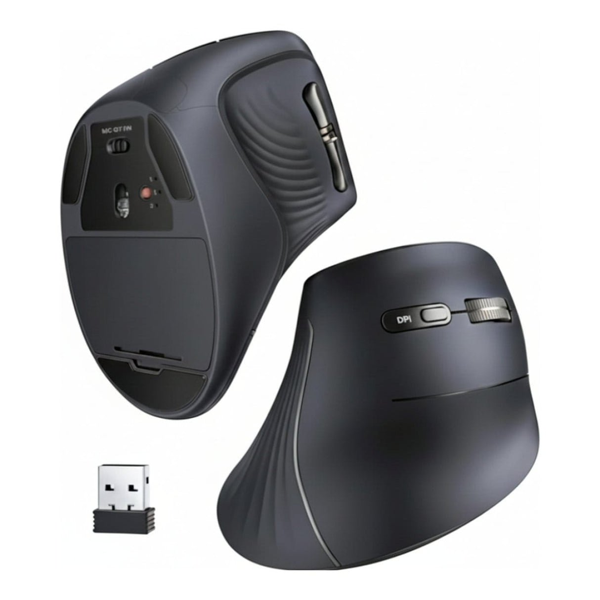 UGreen Vertical Mouse Wireless Bluetooth 5.0+ 4000 DPI Max Ergonomic Mouse with 5 Buttons 25444 — 5