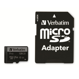 Memory card Verbatim Micro SDXC Class 10 UHS-I Pro