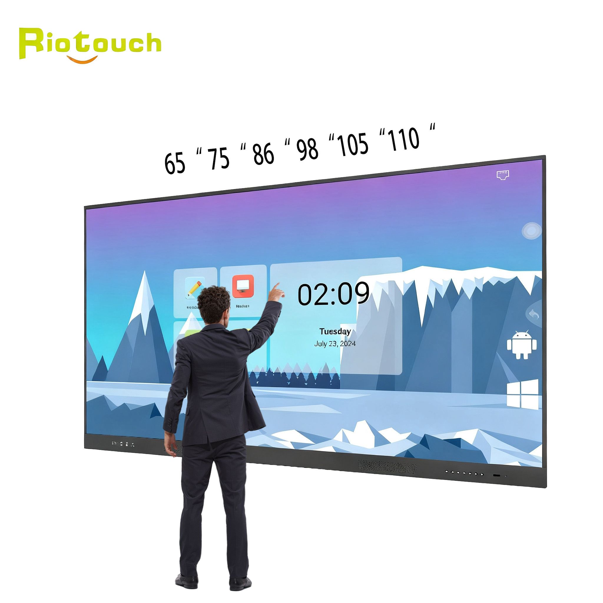 86 Projector Compatible Interactive Whiteboard. Projector required: Short Throw Standard 3LCD DLP — 5