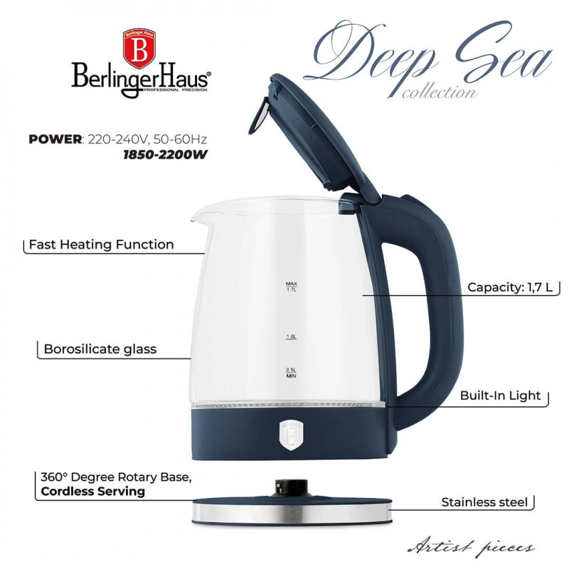 Էլեկտրական թեյնիկ BERLINGER HAUS BH 9813 Deep Sea — 4