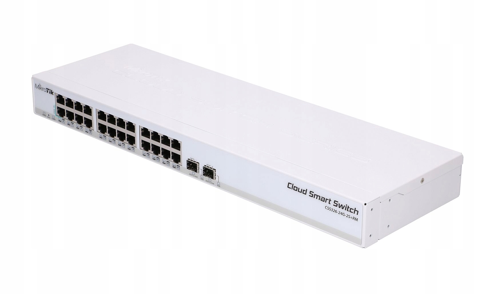 MikroTik CSS326- -2S-RM 10 100 1000 24 port Combo SFP 2port 1port passive PoE input CSS326-24G-2S-RM