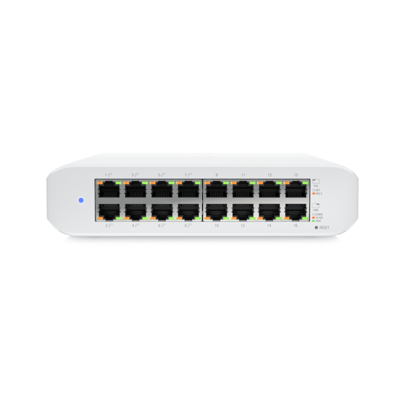 Гигабитный коммутатор Ubiquiti USW-Lite-16-PoE PoE+, 16 портов — 4