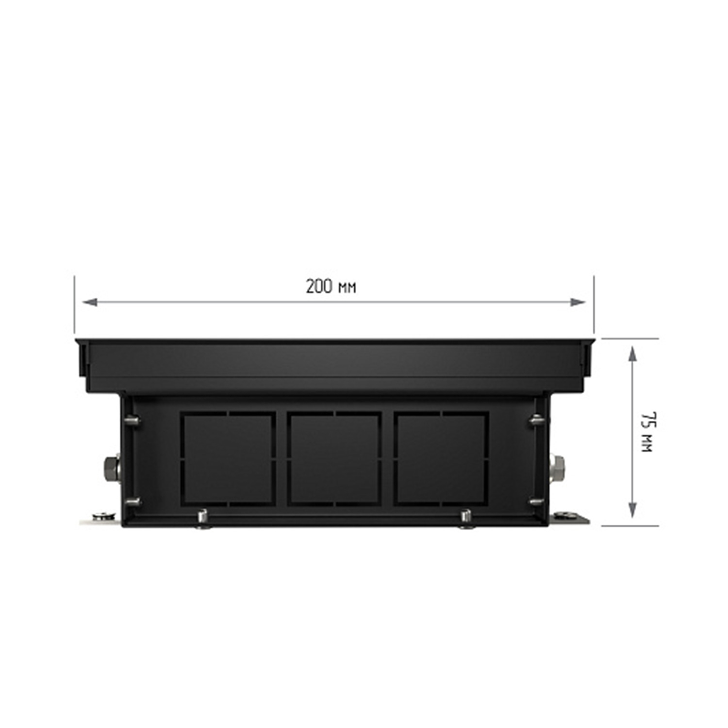 In floor convector ROYAL THERMO ATRIUM-75 200 800-DG-U-BL — 3