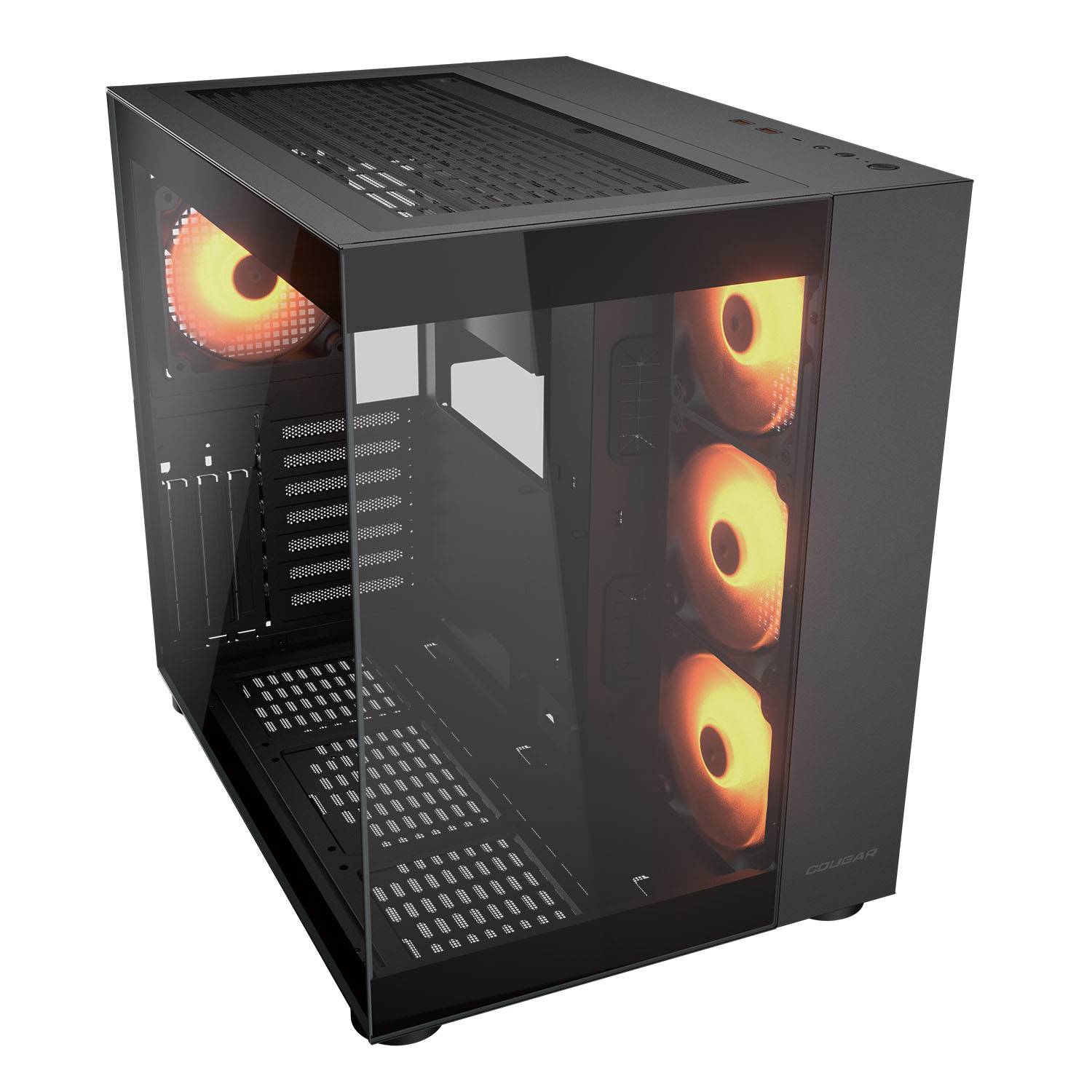 Cougar F150RGB ARGB MID Tower w o PSU ATX — 2