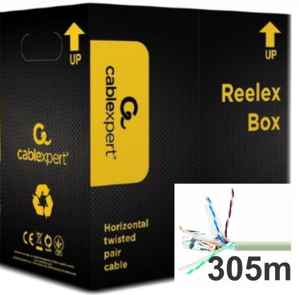 5e FTP network cable 305m Gembird — 2