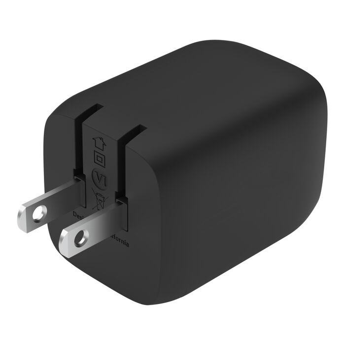 Belkin Dual USB-C PD GaN Fast Charger WCH013VFBK 65W — 5