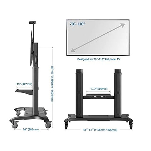 NB CF100 TV Cart 70 -110 — 2