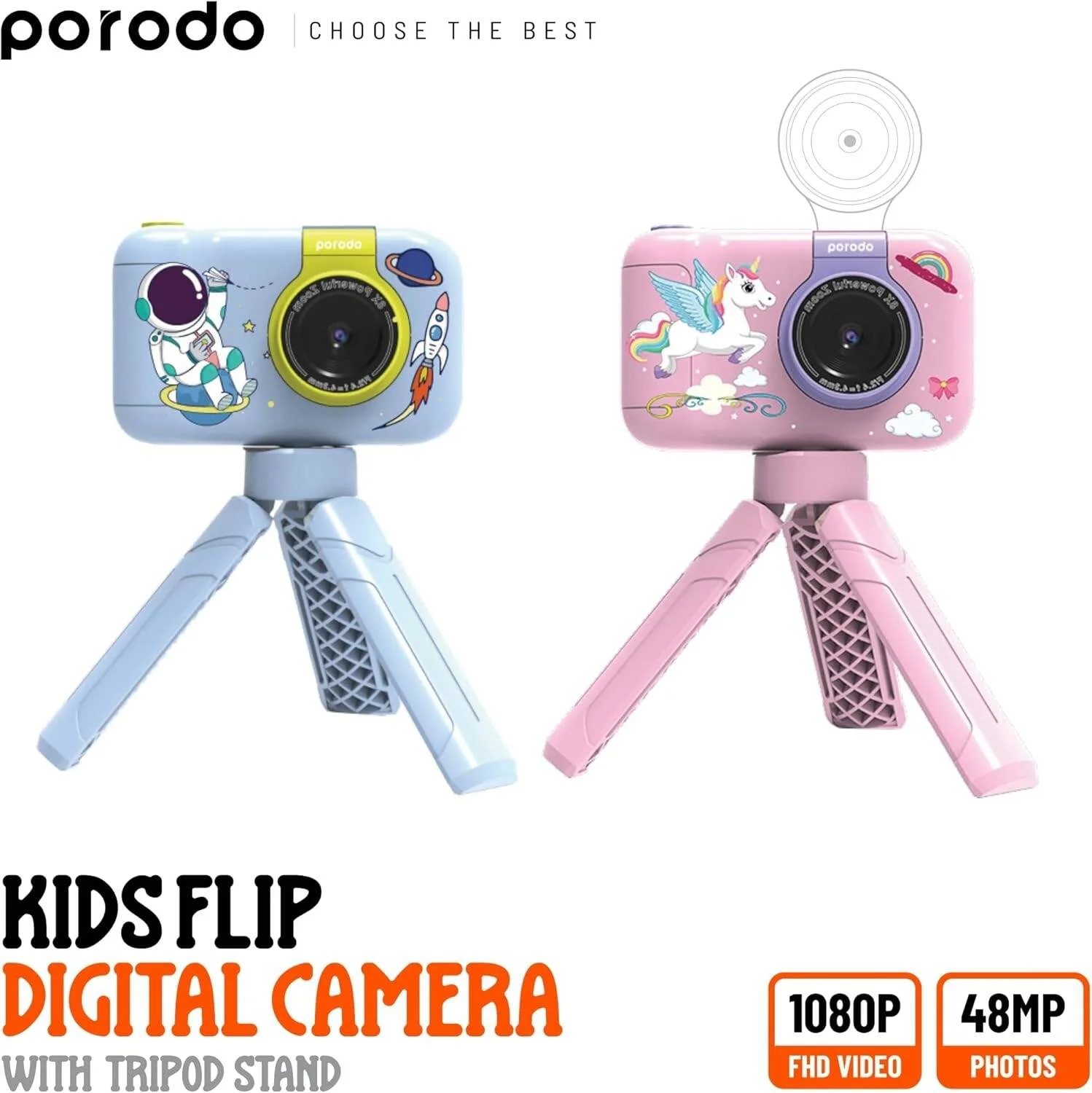 porodo Lifestyle Kids Flipe camera — 2