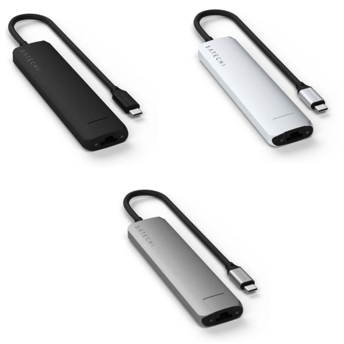 Satechi 7-in-1 USB-A to USB-C Slim Multiport Adapter with Ethernet ST-P7SM — 3