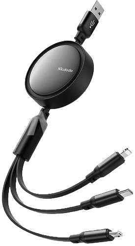 McDododo 3 in 1 A-L Micro Type-C Cable 1. CA-7256 — 2