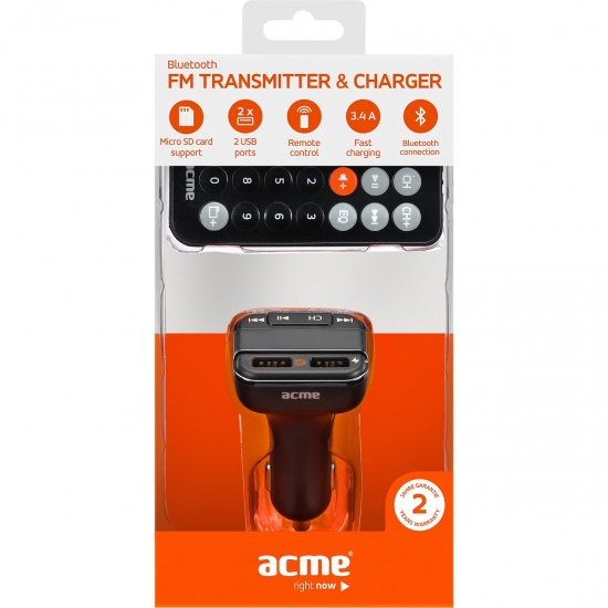 Acme FM Transmitter & Charger F330 503406 — 2