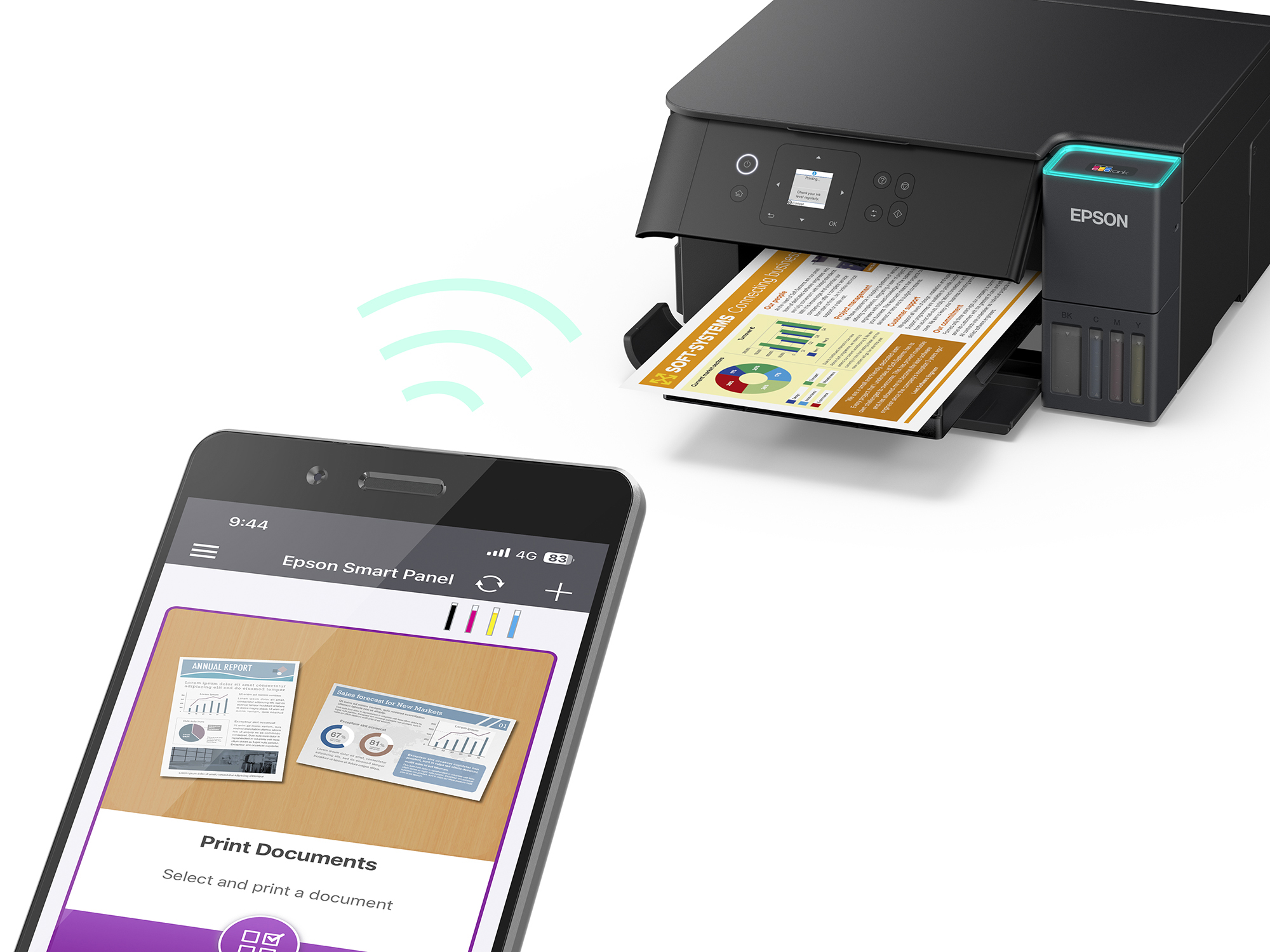 Epson L4360 A4 Colour Ink jet with Ink Tank MF with LCD Print Duplex Print Copy Scan — 3