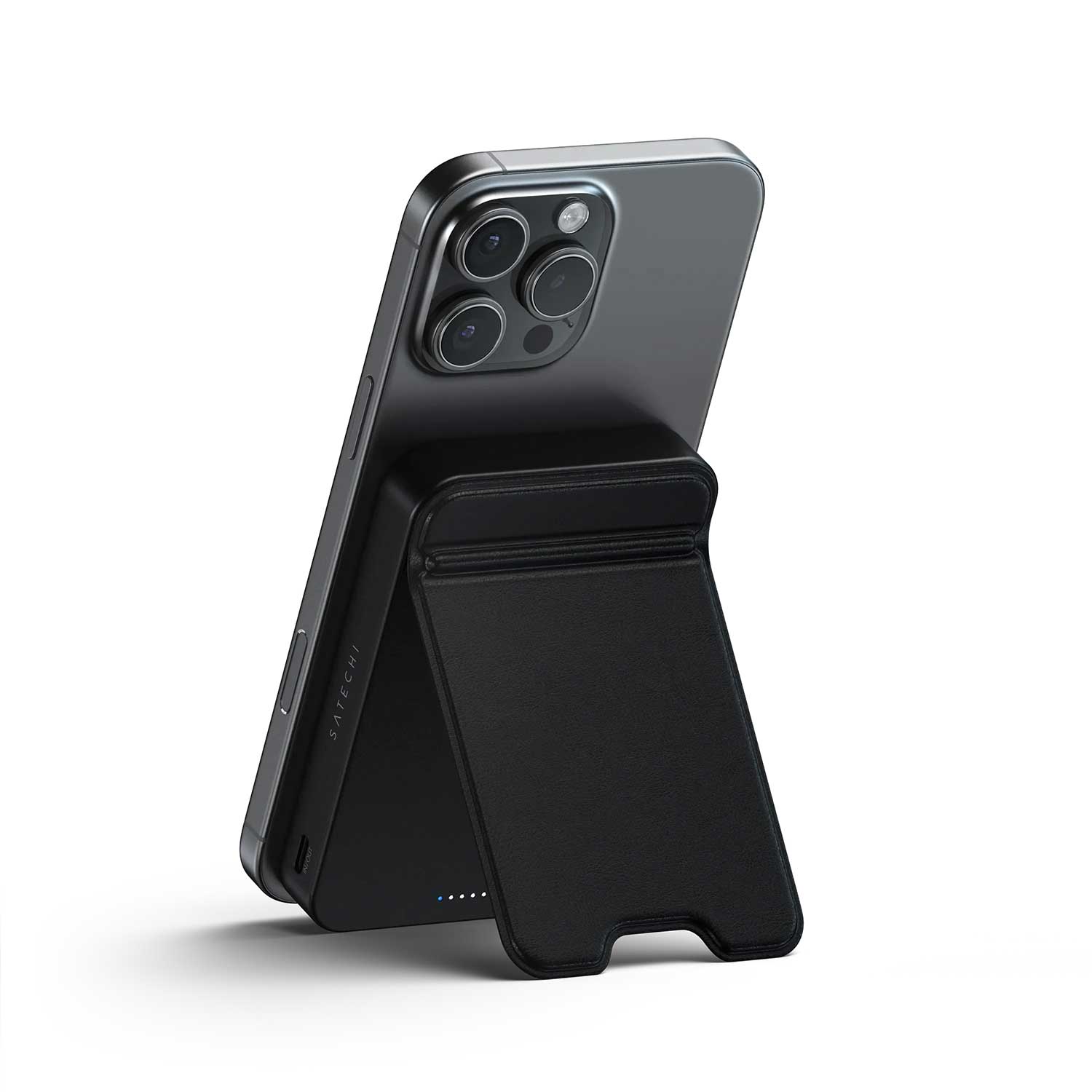 Power bank SATECHI OntheGo 10000mAh Magnetic Qi2 USB-C PD with Stand ST-B10Q2SK — 4