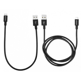 Verbatim Micro B USB Sync & Charge Cable 100cm 30cm 2-Pack