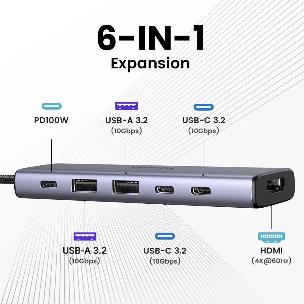 Ugreen USB-C Hub 6-in-1 35999 — 2
