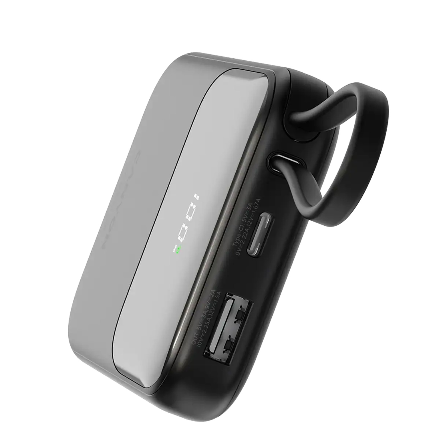 Power bank CANYON OnPower 101 10000mAh Bulit-in Cable PD 22 W CNS-CPB101BK — 5