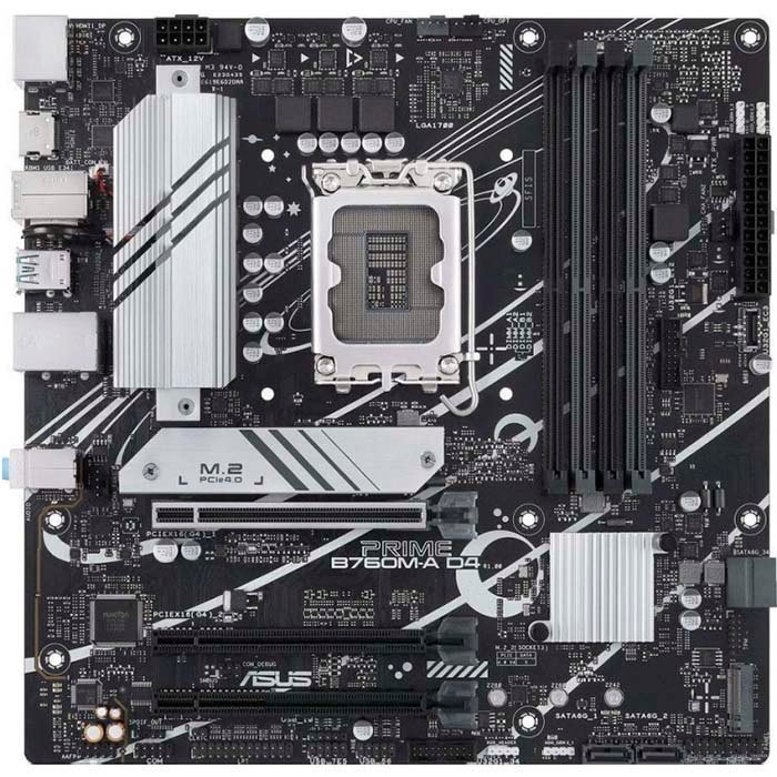 Motherboard ASUS PRIME B760M-A WiFi S-1700 B760 2xHDMI DP 3xPCI-E 4xDDR5 2xM.2 SATAIII PCI SATA3 — 4