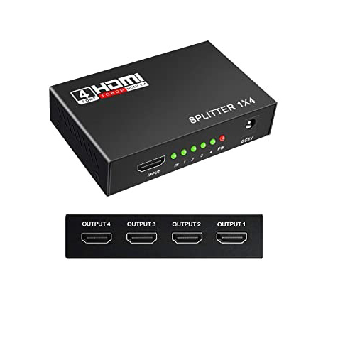 Bajeal HDMI 1.4 1080P 4 port Splitter EU Plug — 2