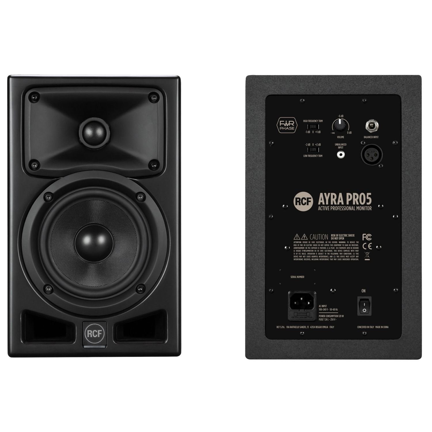 RCF AYRA PRO 5 Studio Monitor Pair — 4