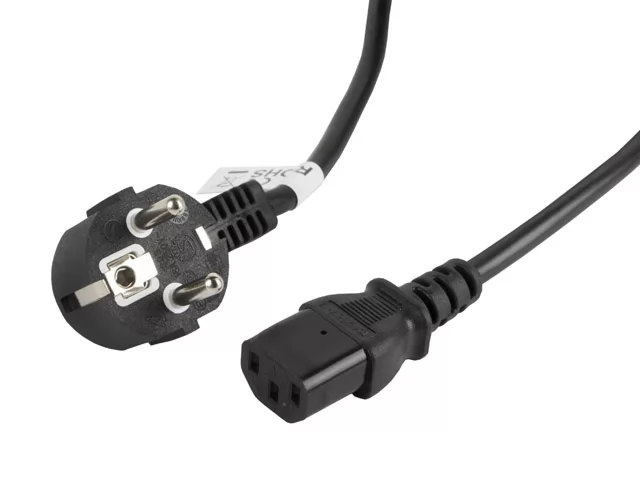 Power cord Lanberg CA-C7CA-10CC-0018-BK 2pins CEE7 16 — 3