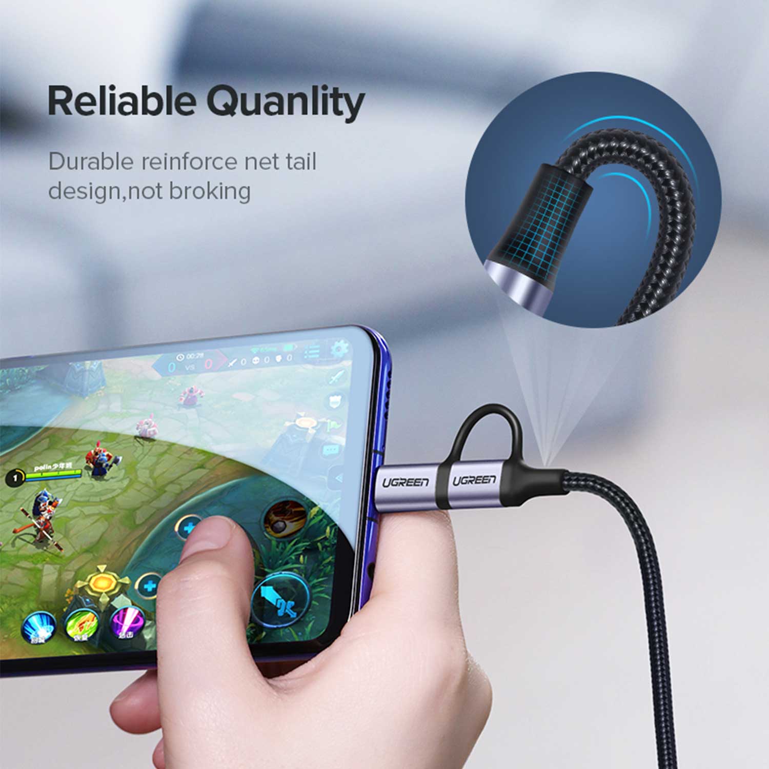 Cable UGREEN USB-A to Micro+USB-C 30875 — 5