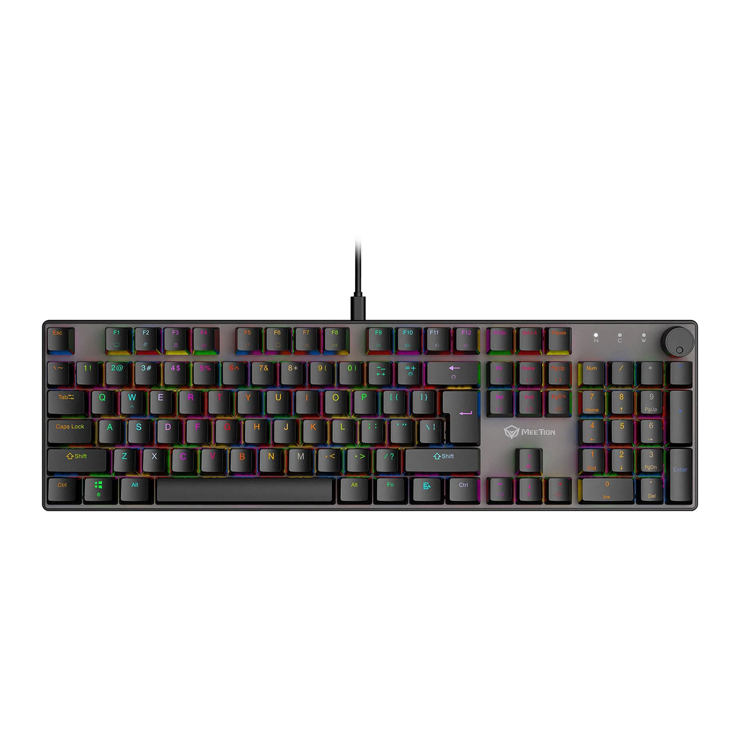 Keyboard MEETION 60% Layout Wired Mechanical Gaming RU MT MT-MK005