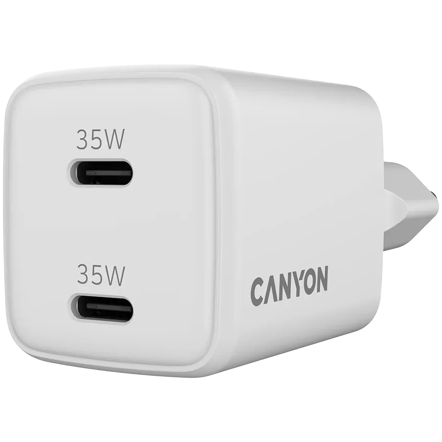 CANYON Power Adapter CU35CC 2*USB-C 2*USB Type C 35W — 4