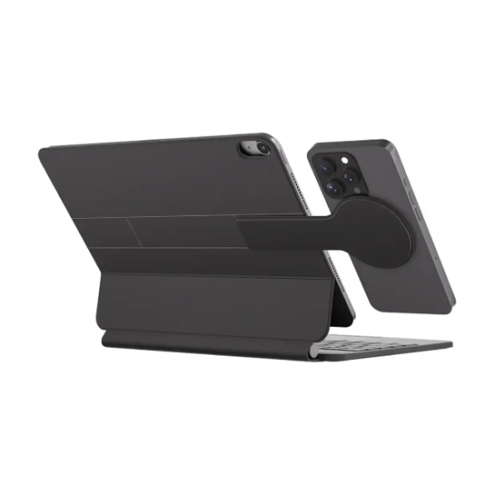 Powerology DynaBoard Wireless Keyboard Case with MagSafe Phone Holder for iPad 13 M4 — 3